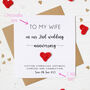 Personalised 2nd Cotton Wedding Anniversary Card, thumbnail 3 of 7