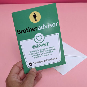 Brother Advisor Review Greetings Card, 2 of 2