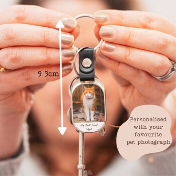 Personalised Pet Photo And Messages Keyring, 2 of 2