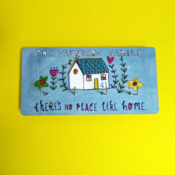 Personalised 'There's No Place Like Home' Key Holder, 8 of 12