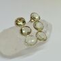 Green Amethyst Sterling Silver Earrings, thumbnail 5 of 8
