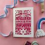 Well Behaved Women Seldom Make History Paper Cut Card, thumbnail 1 of 10