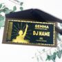 Personalised Golden Dj Set Ticket, thumbnail 1 of 4