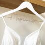 Personalised Wedding Dress Hanger – Bride Gift In Luxury Gift Box, thumbnail 4 of 8