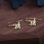 Sterling Silver Highland Cow Drop Dangling Earrings, thumbnail 3 of 12