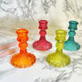 Vintage Cut Glass Candle Stick Holder, thumbnail 4 of 6