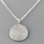 Recycled Silver Fingerprint Charm Necklace, thumbnail 6 of 9