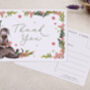 Pink Floral Otter Thank You A6 Postcard Pack, thumbnail 2 of 3