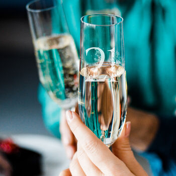 Floral Milestone Champagne / Prosecco Glass, 3 of 10