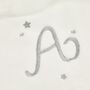 Personalised Ivory Initial Fleece Dressing Gown, thumbnail 4 of 5