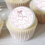 Personalised Floral Bow Design Edible Drink Toppers, thumbnail 4 of 4