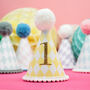 Harlequin Print Any Age Party Hat, thumbnail 6 of 6