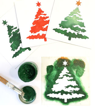 Christmas Card Stencils. Christmas Crafts, 2 of 6