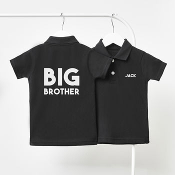 Personalised Big Brother Children's Polo Shirt, 2 of 3