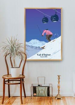 Val D'isere Ski Resort France Travel Poster Art Print, 5 of 8