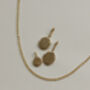 Handmade 9ct Gold Initial Pebble Necklace, thumbnail 2 of 6