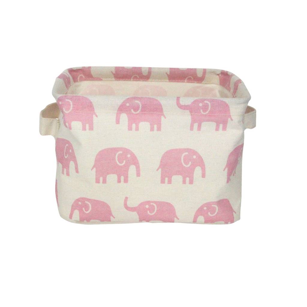 pink elephant storage basket by the contemporary home ...