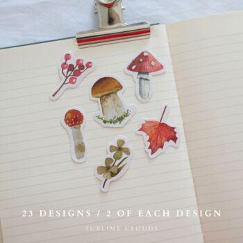 Mushroom Journal Sticker Pack, 6 of 6