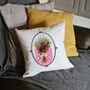 Personalised November Birthday Birth Flower Cushion, thumbnail 5 of 11