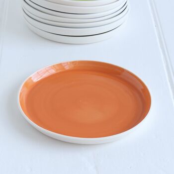 Colourful Handmade Porcelain Tea Plate, 10 of 12
