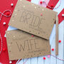 Wedding Day Card For Bride From The Groom, Gold Dots, thumbnail 2 of 5
