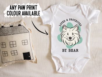 Samoyed Face Baby Onesie, 3 of 6