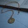 Birthstone Initial Necklace In Gold, thumbnail 3 of 10