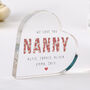 Personalised Nanny Heart Acrylic Plaque, thumbnail 1 of 2