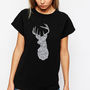 Glitter Reindeer Christmas T Shirt, thumbnail 1 of 1
