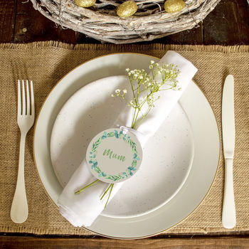 Easter Wreath Personalised Place Setting, 2 of 6
