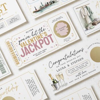 Personalised Valentines Date Scratch Gift Voucher, 4 of 4