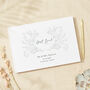 Elegant Floral Linen Wedding Guest Book, thumbnail 1 of 4