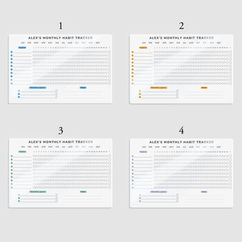 Personalised Monthly Habit Tracker Acrylic Sign, 2 of 9