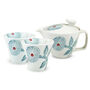 Hasami Ware Teapot Teacup Set Dahlia And Fruit, thumbnail 7 of 10