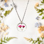 Pink Alyssum Flower Necklace, thumbnail 6 of 7