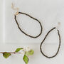 Gold Plated Mini Black Obsidian Crystal Cut Bracelet, thumbnail 3 of 5