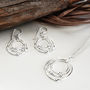 Sterling Silver Liquid Loops Necklace, thumbnail 4 of 7