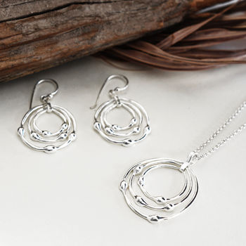Sterling Silver Liquid Loops Necklace, 4 of 7
