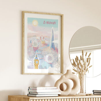 London Skyline, Signed Fine Art Paper Print, 3 of 5