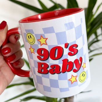 Personalised 90's Baby Decade Mug Birthday Gift, 2 of 3