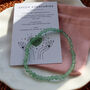 Green Aventurine Bracelet – Luck And Positivity Crystal, thumbnail 3 of 6