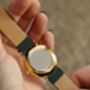 Lucerne Green Faux Leather And Wood Watch For Her, thumbnail 5 of 9
