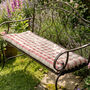 Red Stripe Quilted Bench Cushion, thumbnail 1 of 5