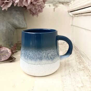 Ombre Glaze Blue Stoneware Mug, 2 of 6