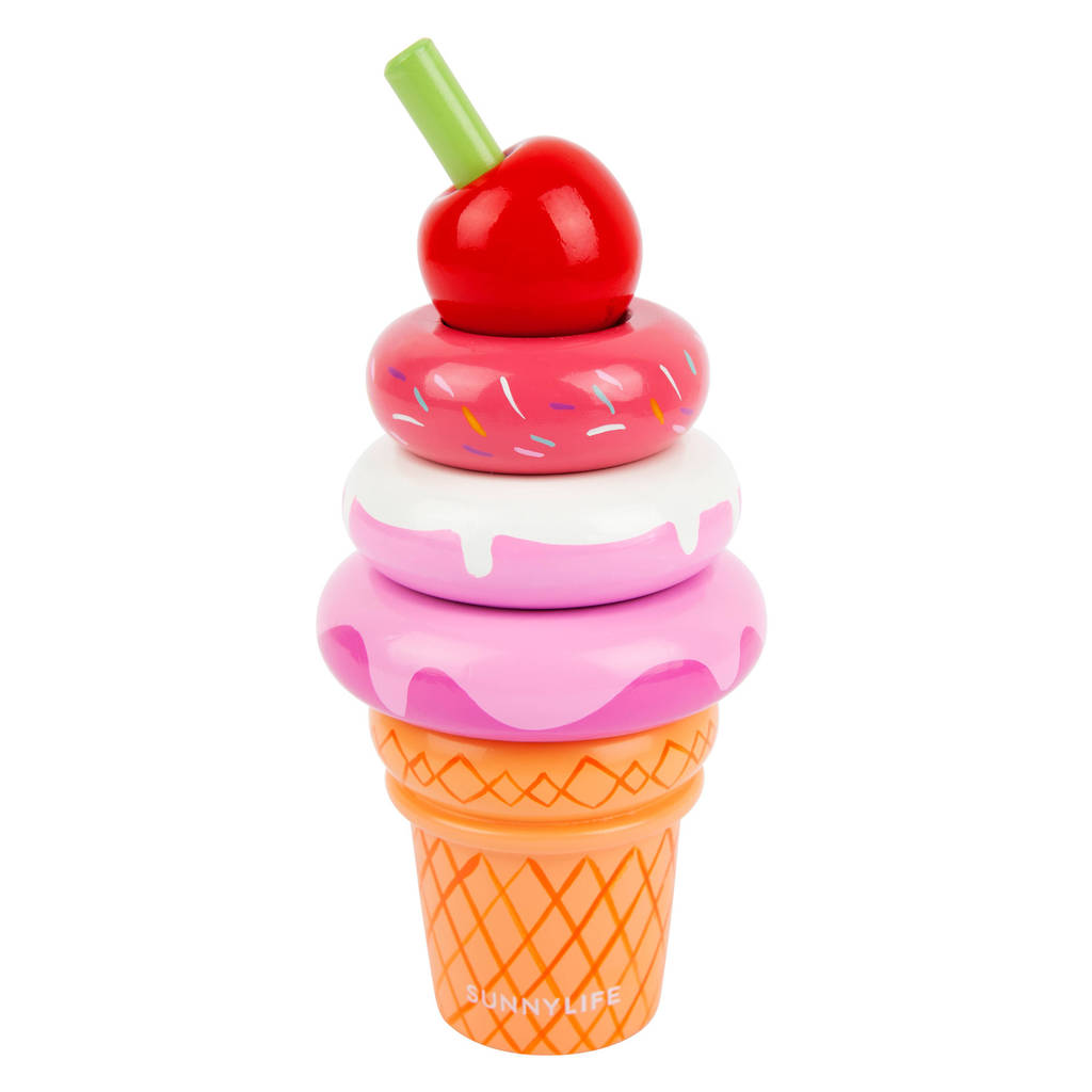 Wooden Ice Cream Stacking Toy By Posh Totty Designs Interiors ...