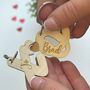 Personalised Wooden Valentine’s Day Xo Keyring Set, thumbnail 1 of 4