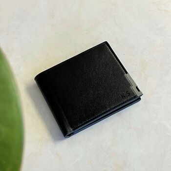 Personalised Minimal Leather Wallet, 2 of 6