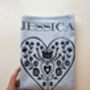 Personalised Scandi Heart Apron, Birthday Gift For Her, thumbnail 4 of 12