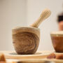 Teak Wood Natural Pestle And Mortar For Grinding Herbs, thumbnail 3 of 6