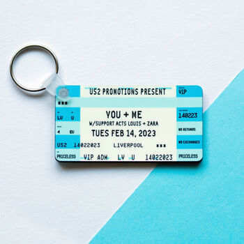 Personalised Concert Ticket Keyring, 4 of 4